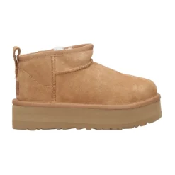 Støvler<UGG Classic Ultra Mini Ankelstøvler Beige