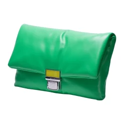 Clutch^MSGM Click Bag Clutch Grøn