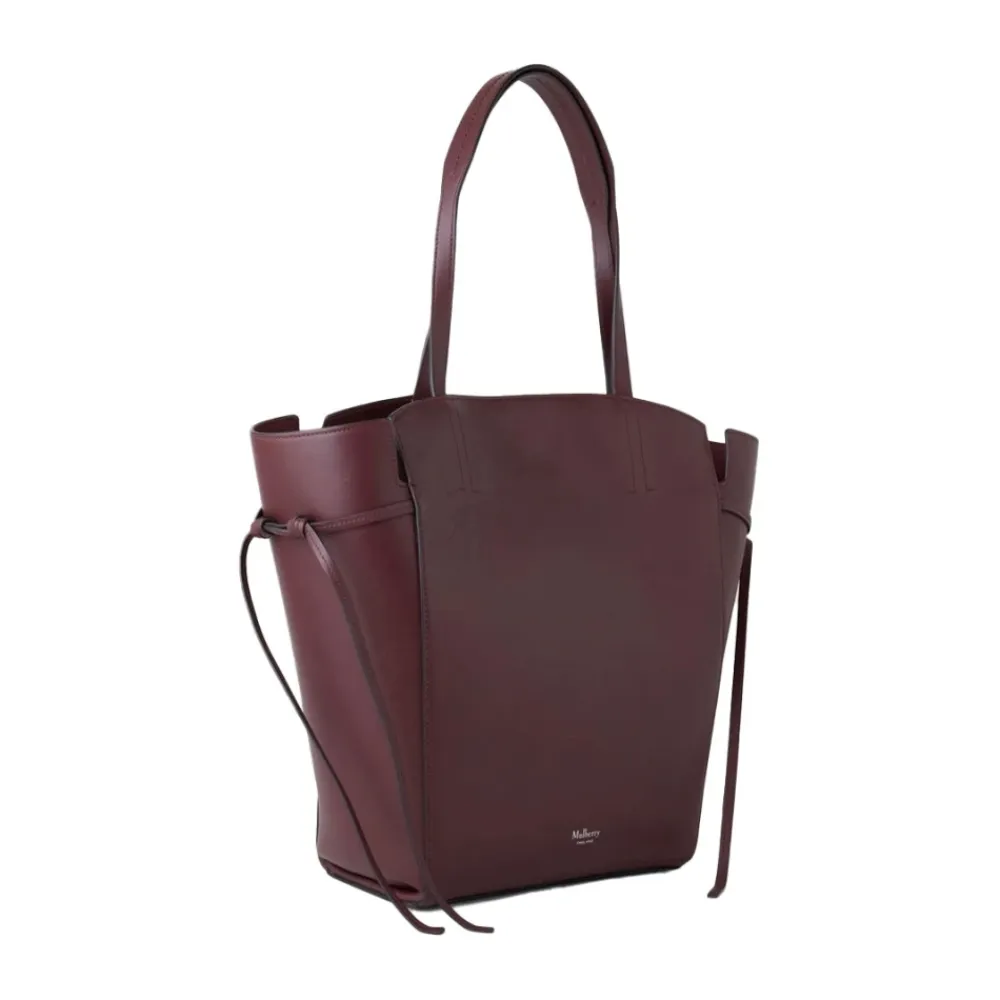 Indkøbstasker^Mulberry Clovelly Tote Black Cherry Taske Brun