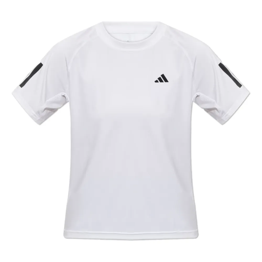 T-Shirts & Toppe<Adidas Club 3-Stripes Tennis Climacool Tee Hvid