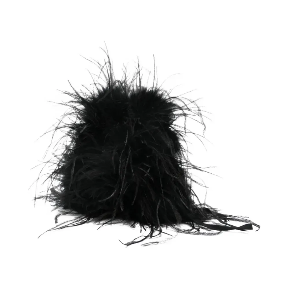 Clutch<Yves Salomon Clutch Taske Sort