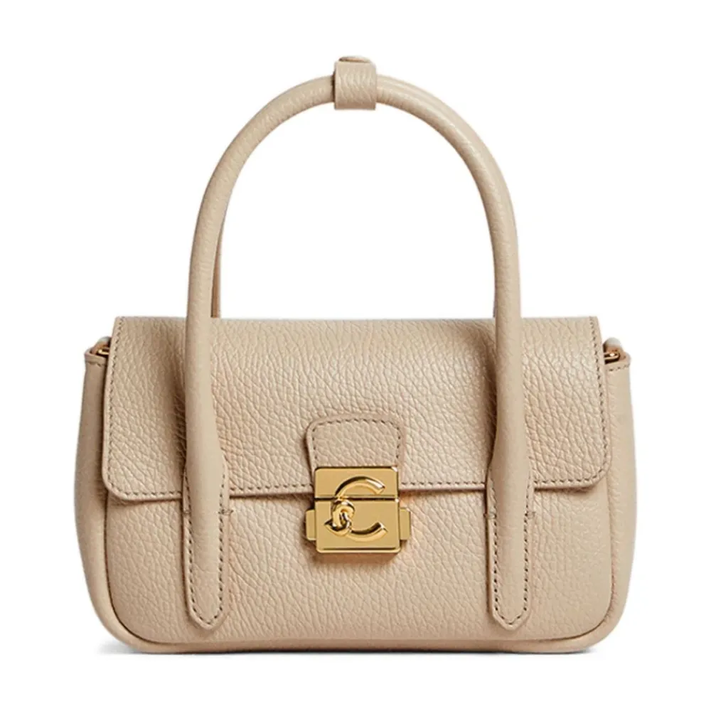 Bæltetasker^Coccinelle C-Me Lock Mini Bag Beige