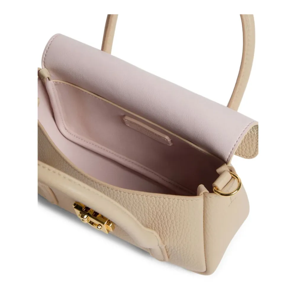 Bæltetasker^Coccinelle C-Me Lock Mini Bag Beige