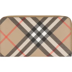 Punge & Kortholder<Burberry Coated canvas pung Beige