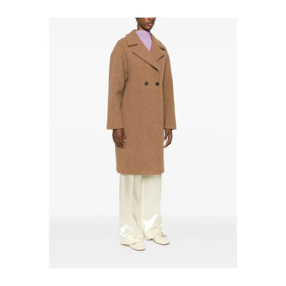 Frakker^Harris Wharf London Cognac Uldfrakke Brun