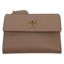 Punge & Kortholder^PINKO Compact Wallet Vitello Seta Beige