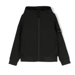 Jakker<Stone Island Compass-badge Vatteret Jakke Sort