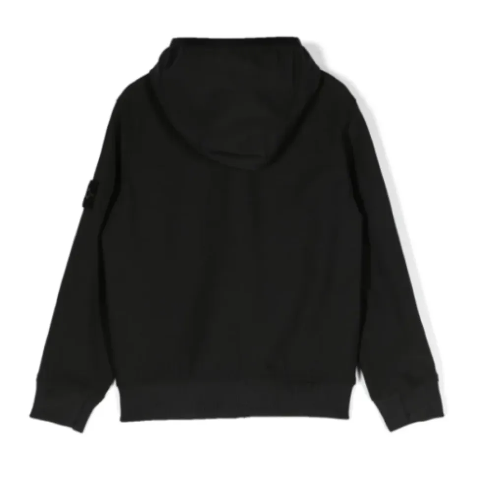 Jakker<Stone Island Compass-badge Vatteret Jakke Sort