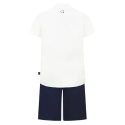 Bodystocking & Sæt^Trussardi Completo Sportivo Linen Shirt & Bermuda Set Hvid