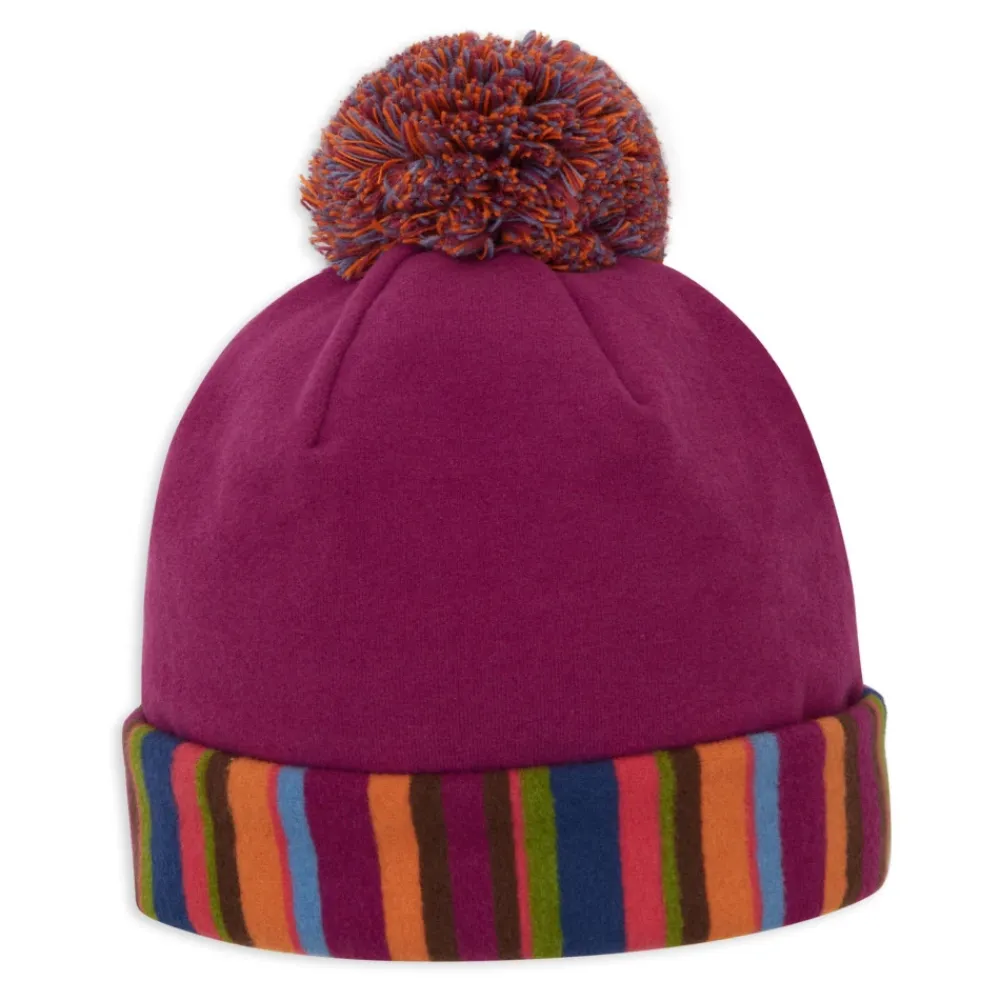Huer & Kasketter<GALLO Contrast Cuff Pompon Beanie Multifarvet