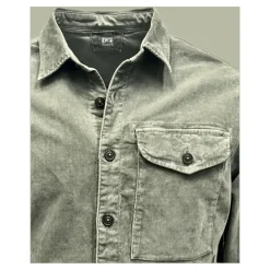 Jakker<C.P. Company Corduroy Overshirt i Gunmetal Beige