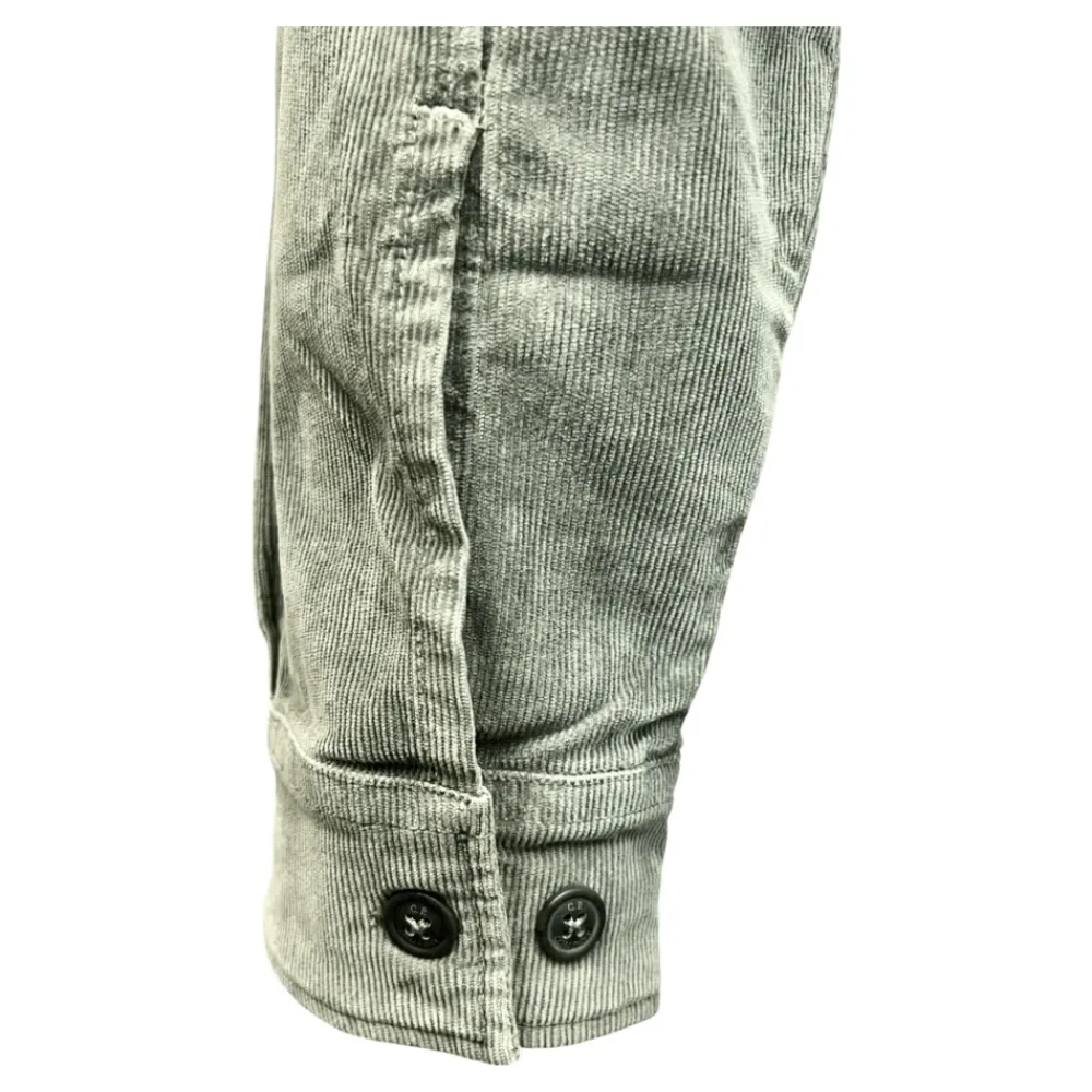 Jakker<C.P. Company Corduroy Overshirt i Gunmetal Beige