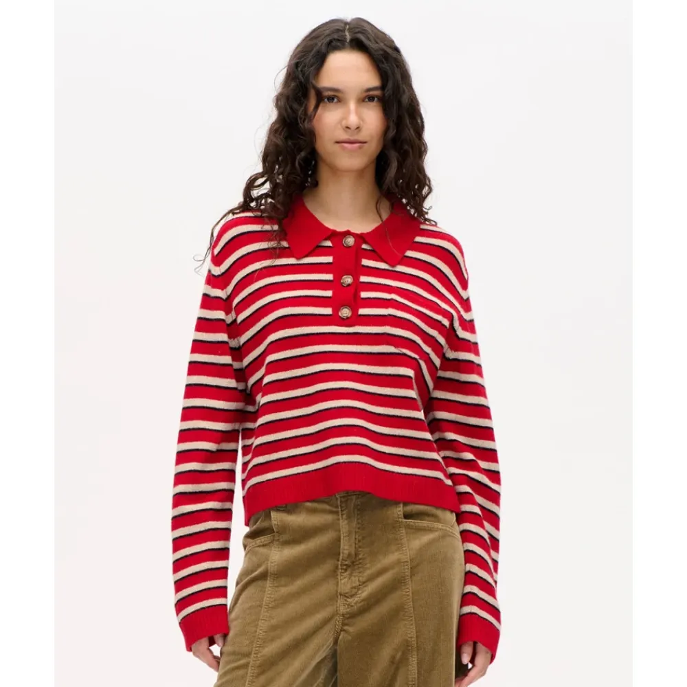 Striktrøjer & Sweatere^Baum und Pferdgarten Core Polo Sweater Multifarvet