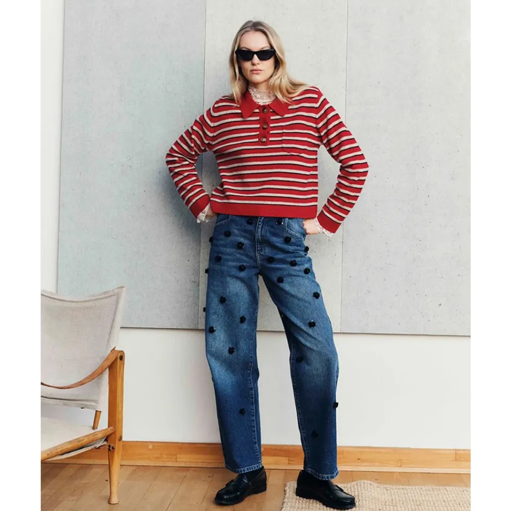 Striktrøjer & Sweatere^Baum und Pferdgarten Core Polo Sweater Multifarvet