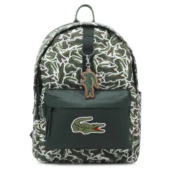 Tasker^Lacoste Core Print Rygsæk Grøn