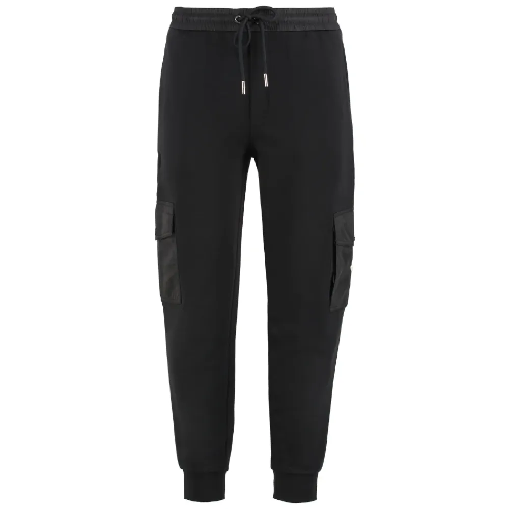 Bukser<Moncler Cotton Blend Sweatpants Sort