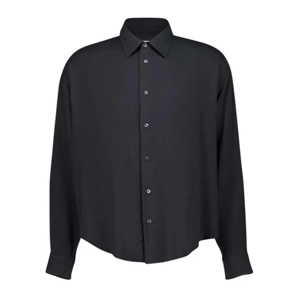 Skjorter^Ami Paris Cotton Boxy Shirt Grå