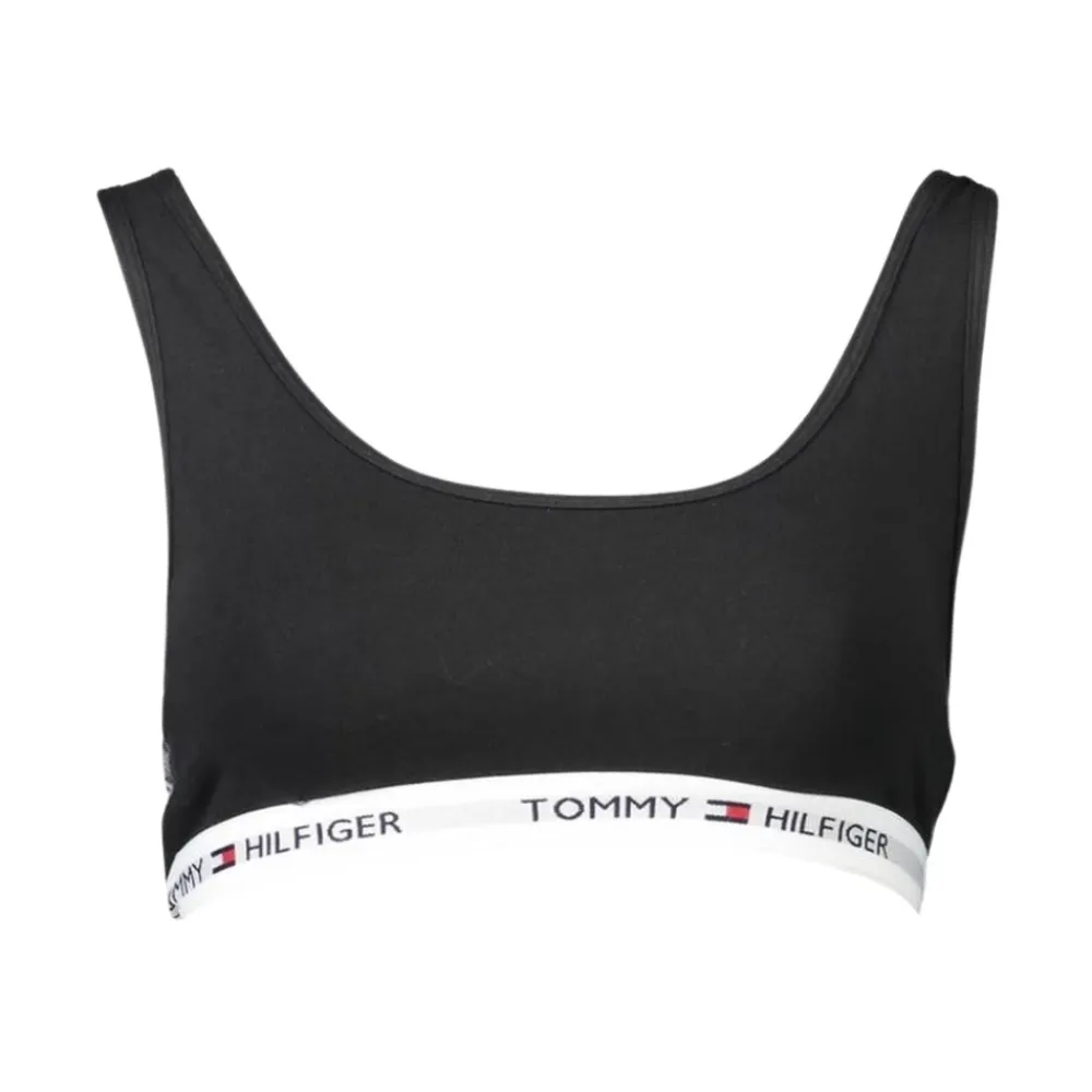 T-Shirts & Toppe^Tommy Hilfiger Cotton Bralette Scoop Neck Sleeveless Sort