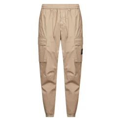 Bukser<Stone Island Cotton Canvas Cargo Trousers Beige