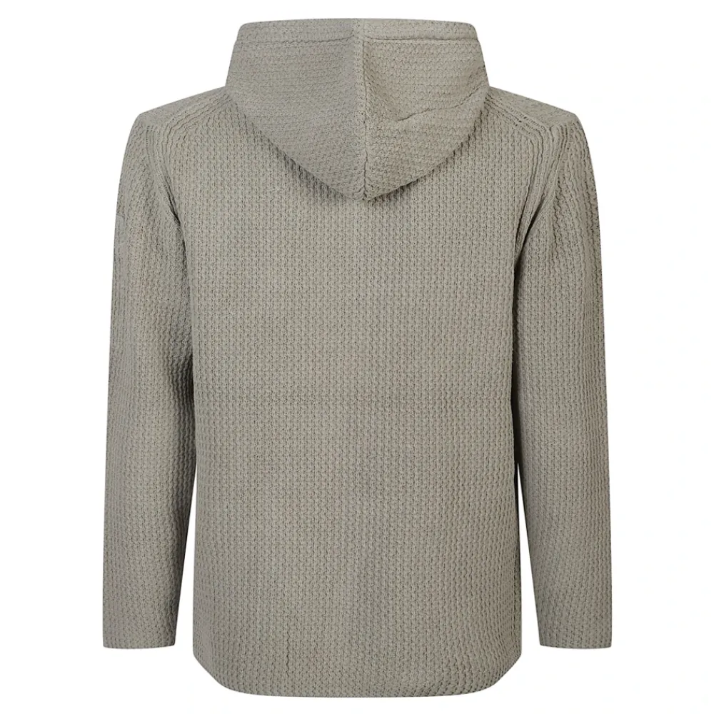 Trøjer<C.P. Company Cotton Chenille Hooded Sweater Grøn