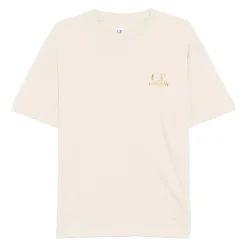 T-Shirts<C.P. Company Cotton Crew Neck T-Shirt Beige
