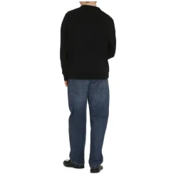 Trøjer|Sweatshirts^Burberry Cotton Crew-Neck Sweatshirt Sort