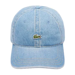 Huer, Kasketter & Hatte|Huer & Kasketter<Lacoste Cotton Denim Cap Blå