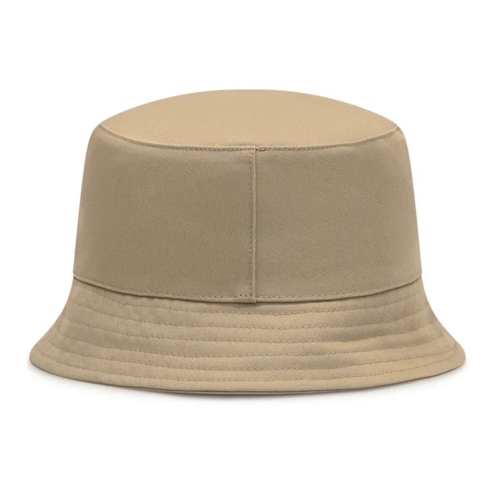 Huer & Kasketter^Moncler Cotton Gabardine Bucket Hat Beige