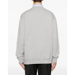 Trøjer|Sweatshirts^Gucci Cotton Jersey Sweatshirt med Print Grå