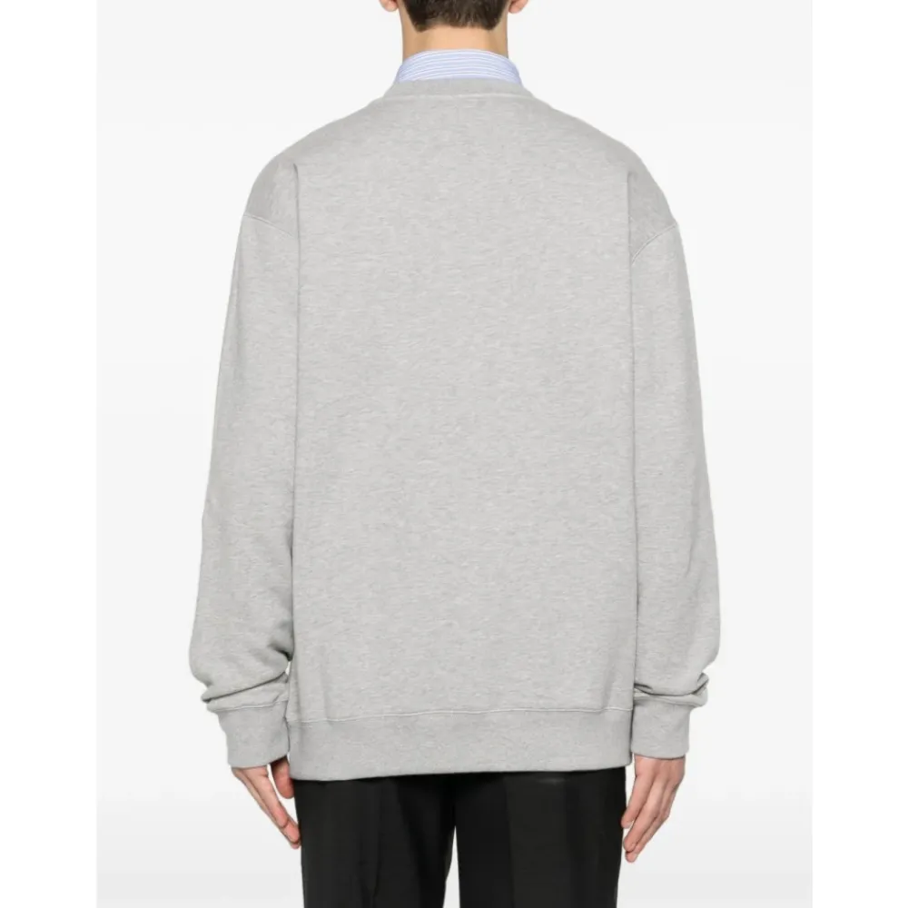Trøjer|Sweatshirts^Gucci Cotton Jersey Sweatshirt med Print Grå
