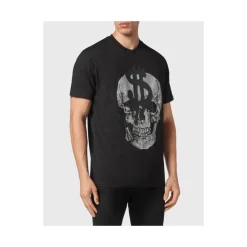 T-Shirts<Philipp Plein Cotton Jersey T-shirt Sort