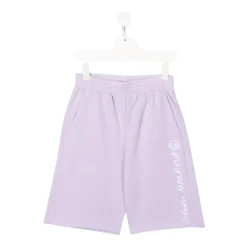 Underdele^MM6 Maison Margiela Cotton Logo Shorts Lilla