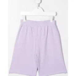 Underdele^MM6 Maison Margiela Cotton Logo Shorts Lilla