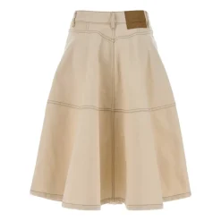 Nederdele^Ami Paris Cotton Midi Skirt Hvid