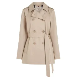 Frakker<Tommy Hilfiger Cotton Short Trench Beige