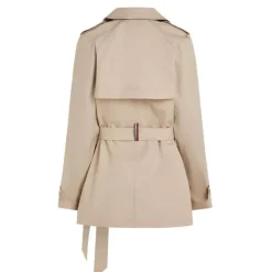 Frakker<Tommy Hilfiger Cotton Short Trench Beige