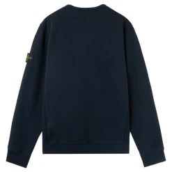 Trøjer|Sweatshirts<Stone Island Cotton Sweatshirt Blå