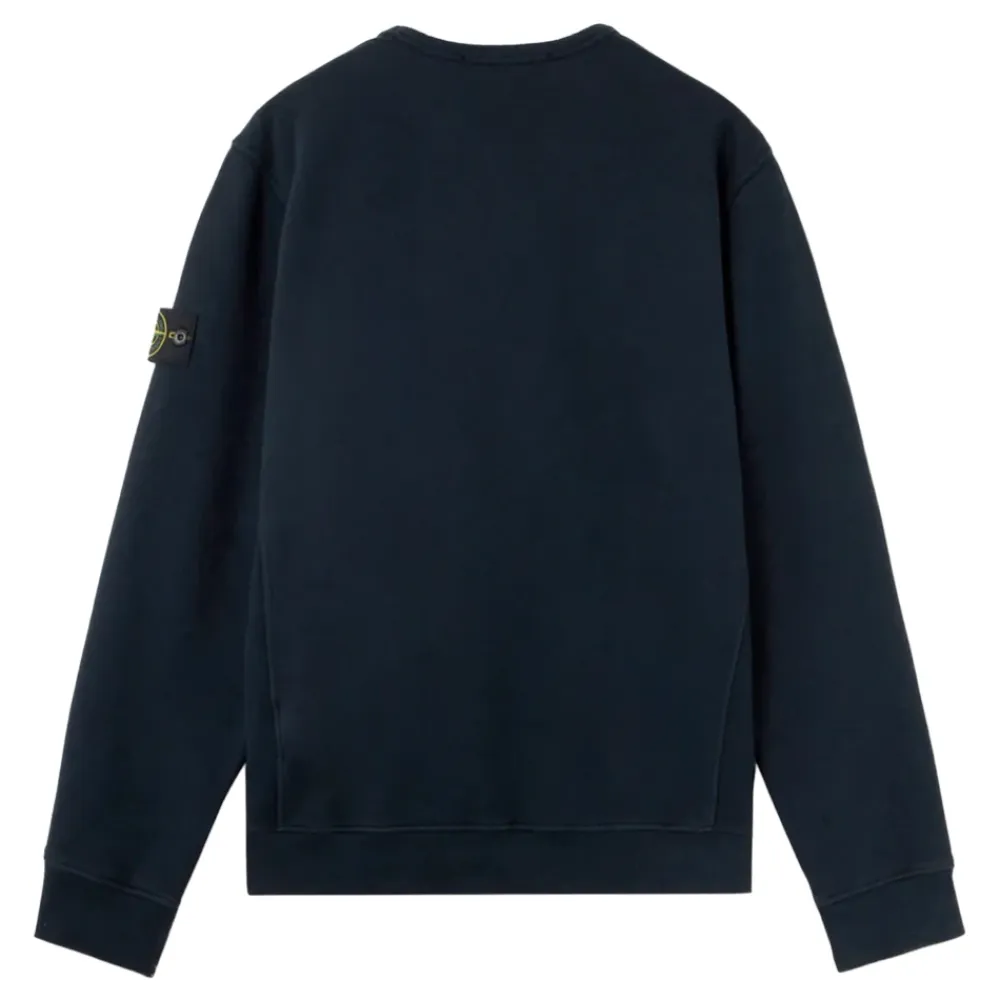 Trøjer|Sweatshirts<Stone Island Cotton Sweatshirt Blå