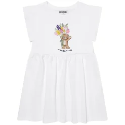Kjoler & Nederdele^Moschino Cotton Teddy Bear Dress Hvid