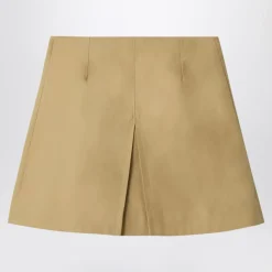 Kjoler & Nederdele<Burberry Cotton Trench Skirt Beige