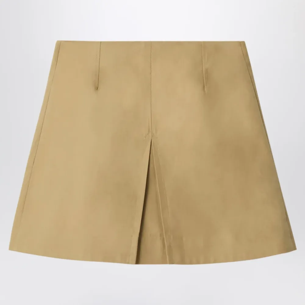 Kjoler & Nederdele<Burberry Cotton Trench Skirt Beige