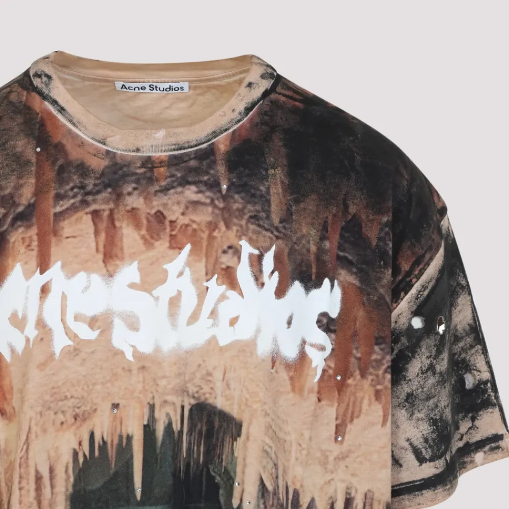 T-Shirts^Acne Studios Cotton T-shirt Multifarvet