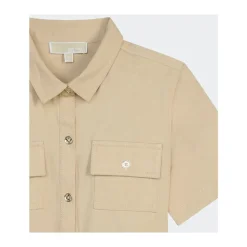 Kjoler & Nederdele^Michael Kors Cotton Twill Belted Skjortekjole Beige
