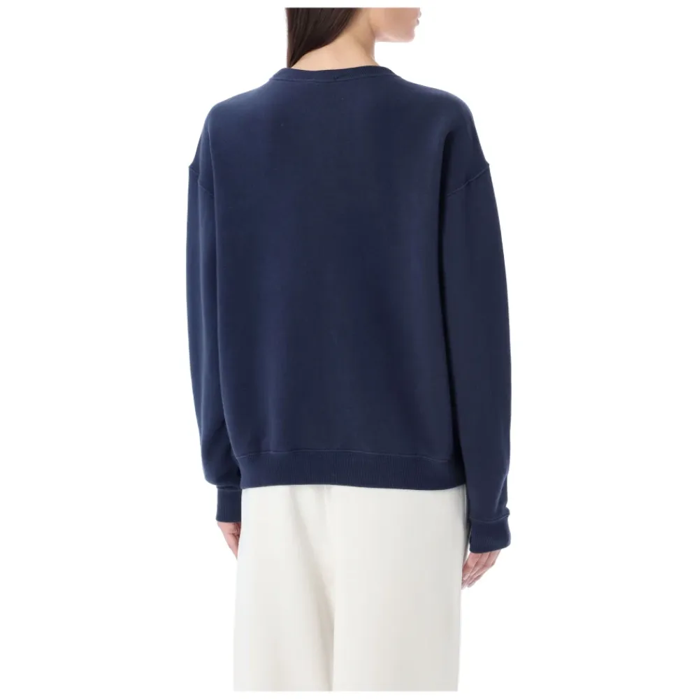 Sweatshirts<Polo Ralph Lauren Cozy Crew Neck Fleece Sweater Blå