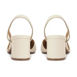 Pumps|Stiletter^Kazar Creme pumps med udskåret overdel Beige