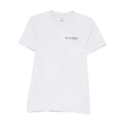 T-Shirts^Sporty & Rich Crew Neck Logo Print Kortærmet T-shirt Grå