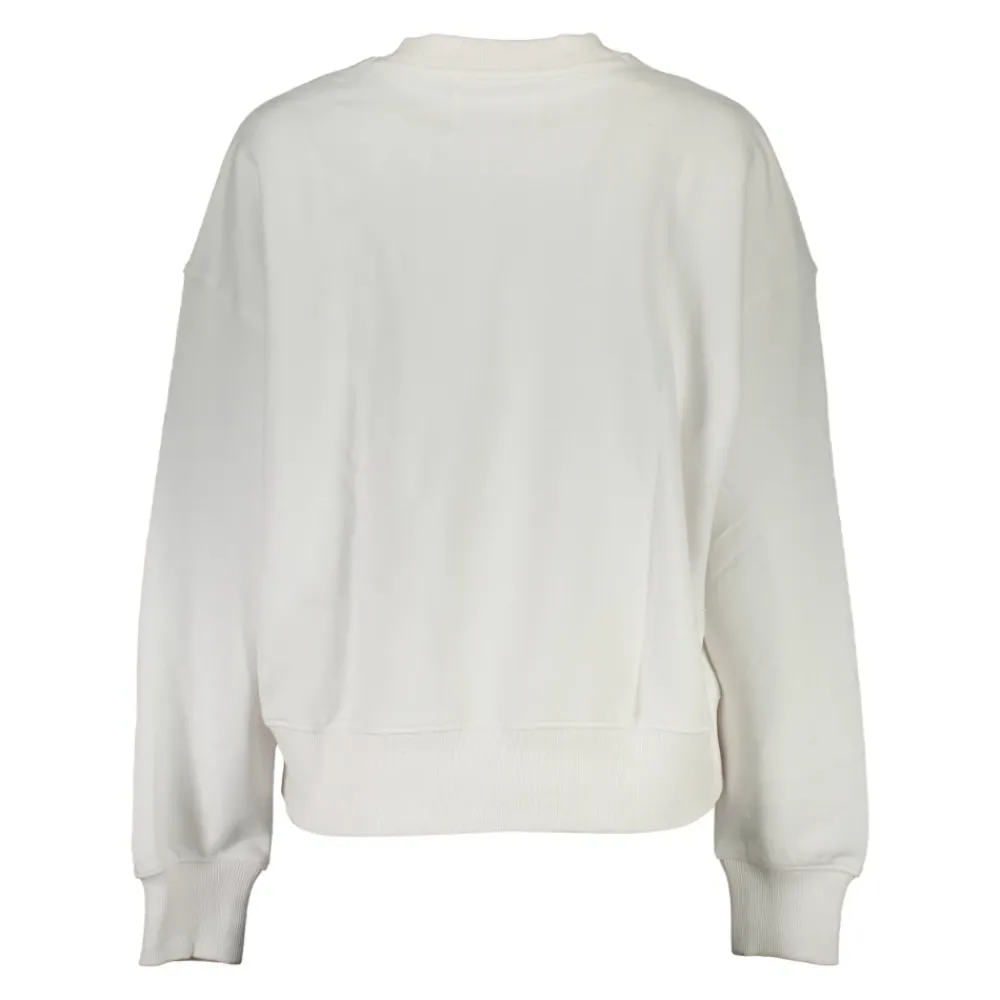 Sweatshirts^Calvin Klein Crew Neck Logo Sweatshirt Hvid