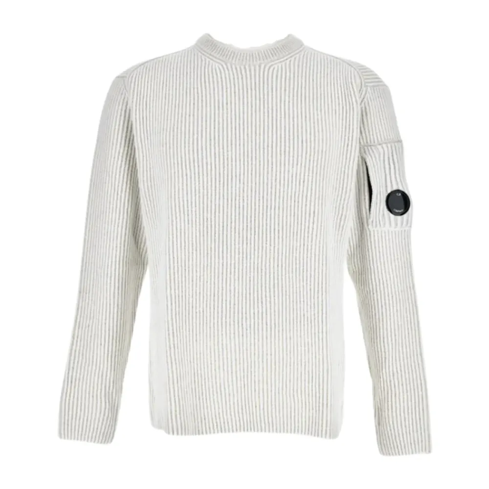 Sweatshirts<C.P. Company Crew Neck M12 Hvid