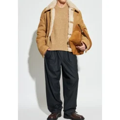 Strik<Ami Paris Crew Neck Sweater Beige