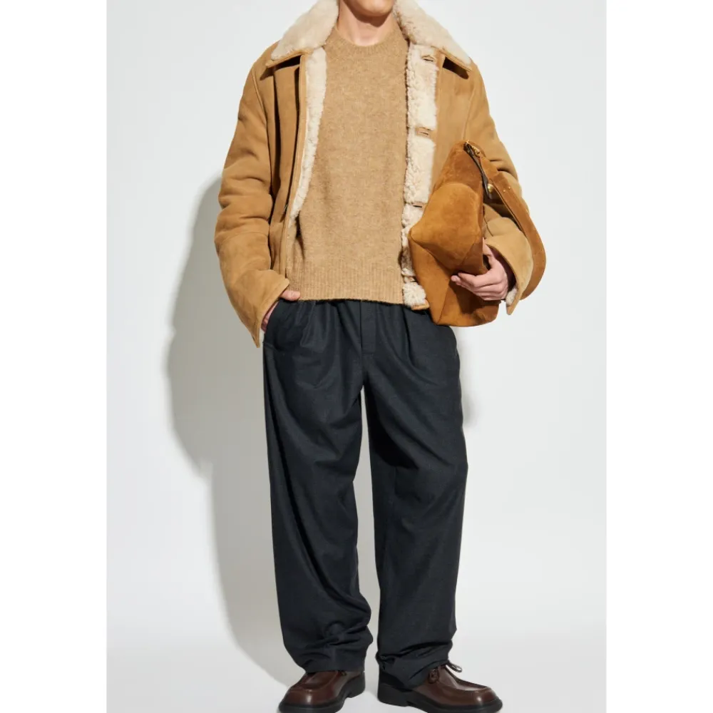 Strik<Ami Paris Crew Neck Sweater Beige